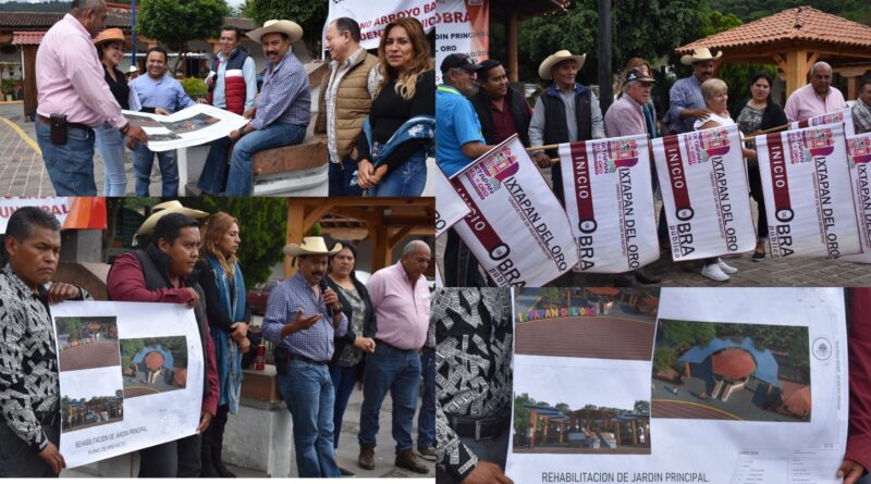 INICIO DE LA REMODELACIÓN DEL JARDÍN CENTRAL EN IXTAPAN DEL ORO