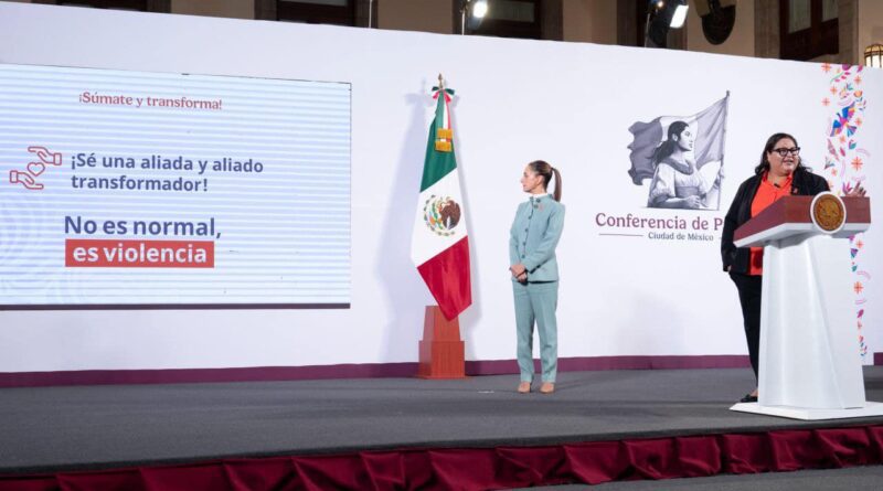 “Es tiempo de mujeres sin violencia”: Claudia Sheinbaum